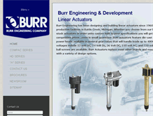 Tablet Screenshot of burractuators.com